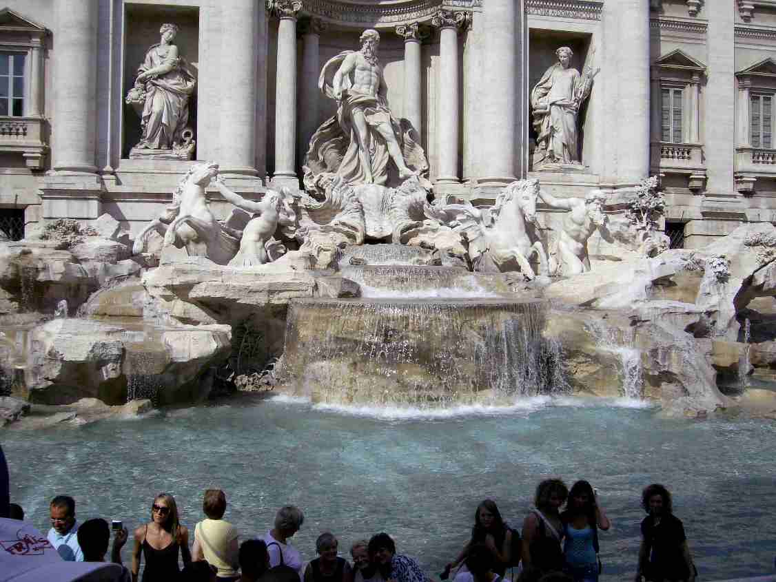 Bild  Romwallfahrt - Trevi Brunnen